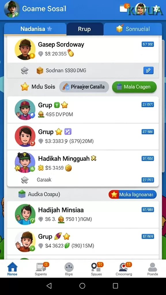 Cuplikan layar TOKYOBOLA — aktivitas