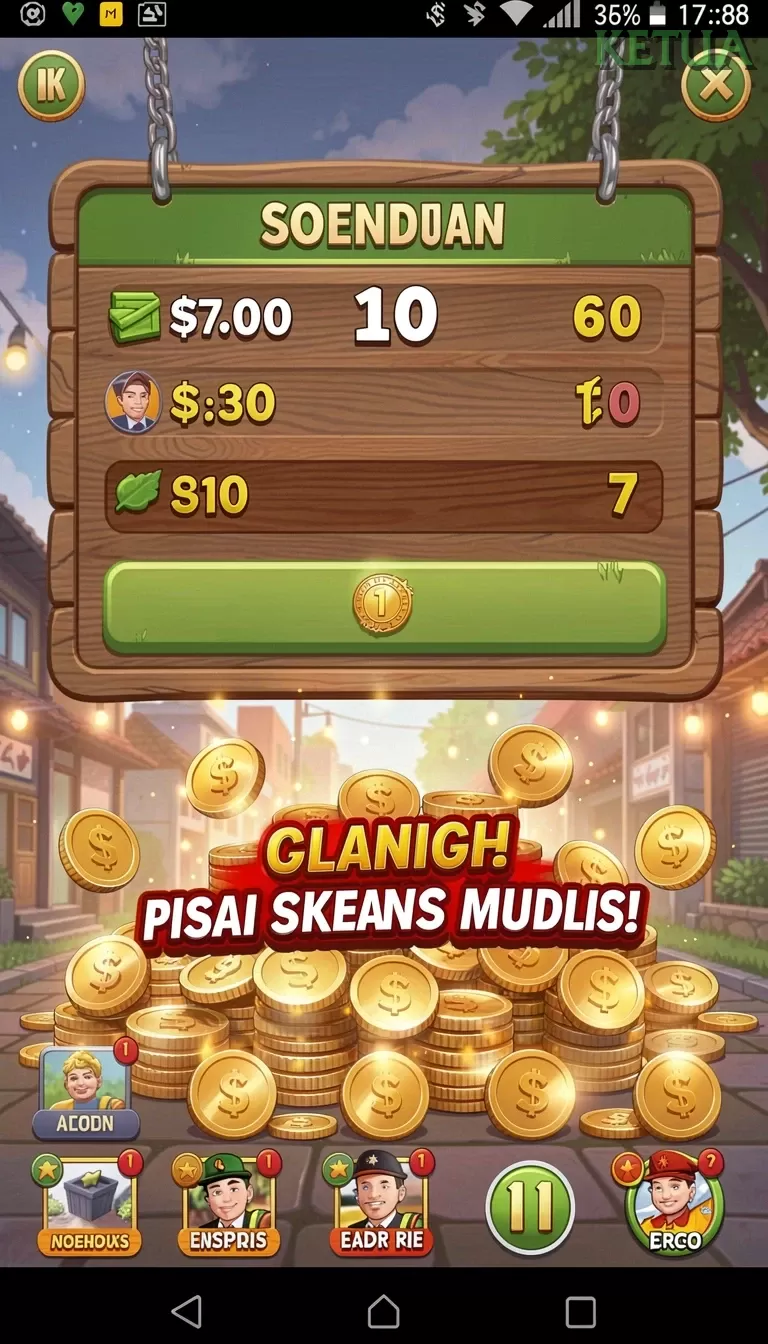 Cuplikan layar MAINZEUS — aktivitas